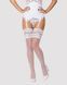 Панчохи під пояс Obsessive 810-STO-2 stockings white, розмір L/XL картинка 1