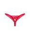 Кружевные стринги с низкой посадкой Obsessive Lacelove thong Red, размер XS/S картинка 4