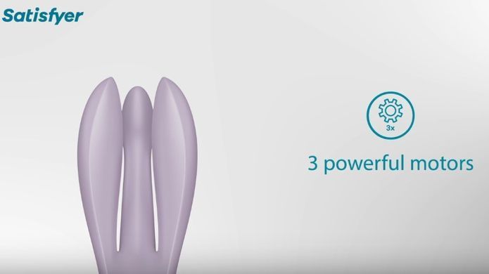 Клиторальный вибратор с тремя пальчиками Satisfyer Threesome 2 Violet картинка