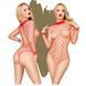 Боді у велику сітку з високим коміром Penthouse Scandalous Red, розмір XL зображення