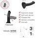 Гнучка насадка для страпона Strap-On-Me Mono Density Dildo Blue M, синя (діаметр 3,3 см) картинка 6