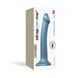 Гнучка насадка для страпона Strap-On-Me Mono Density Dildo Blue M, синя (діаметр 3,3 см) картинка 5