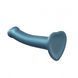 Гнучка насадка для страпона Strap-On-Me Mono Density Dildo Blue M, синя (діаметр 3,3 см) картинка 3