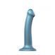 Гнучка насадка для страпона Strap-On-Me Mono Density Dildo Blue M, синя (діаметр 3,3 см) картинка 1
