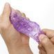 Міні-мастурбатор Tenga UNI Amethyst, аметистовий (з квадратними виступами) картинка 7
