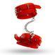 Поножи прозрачные Feral Feelings Ankle Restraints Red Transparent картинка