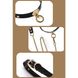 Роскошный ошейник с поводком Zalo Collar & Leash Set Black картинка 5