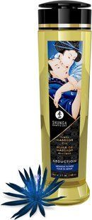 Масажна олія зволожуюча Shunga Seduction Midnight Flower (240 мл) зображення