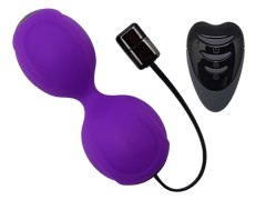 Вагінальні кульки з вібрацією Adrien Lastic Kegel Vibe Purple (діаметр 3,7 см) зображення