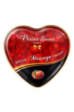 Массажная свеча сердечко Plaisirs Secrets Peach Персик (35 мл) картинка