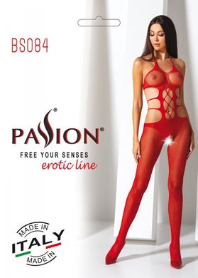 Еротичний бодістокінг Passion BS084, червоний зображення