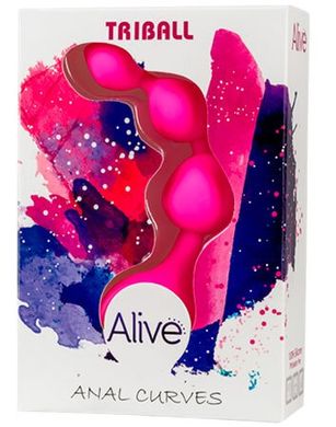 Анальные шарики Alive Triball Pink картинка