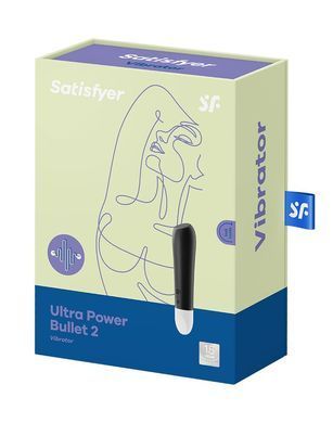 Віброкуля перезарядна Satisfyer Ultra Power Bullet 2 Black зображення