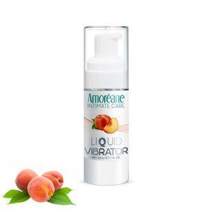 Лубрикант з ефектом вібрації Amoreane Med Liquid Vibrator Peach Персик (30 мл) зображення