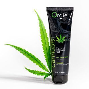 Їстівний лубрикант на водній основі Orgie Lube Tube Cannabis, насіння конопель (100 мл) зображення
