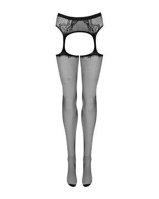 Сексуальные чулки с поясом Obsessive Garter stockings S232, размер S/M/L картинка