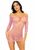 Прозрачное платье с сердечками Leg Avenue Heart net mini dress OS Pink картинка