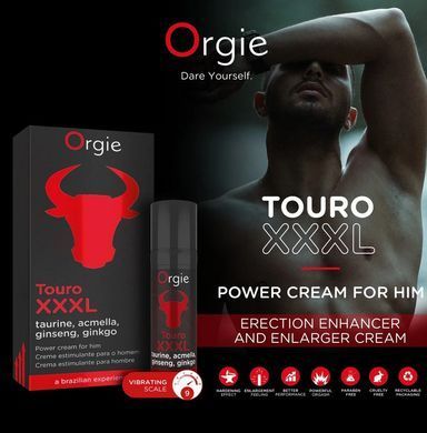 Крем для усиления эрекции с эффектом вибрации Orgie Touro XXXL Power Cream (15 мл) картинка