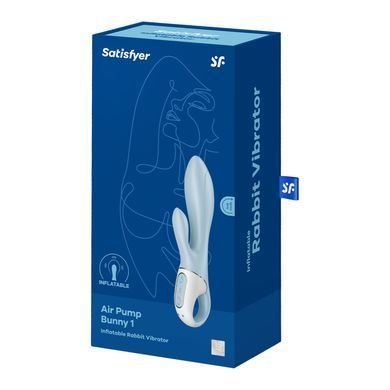 Вібратор-кролик надувний Satisfyer Air Pump Bunny 1 (діаметр 4 - 5,5 см) зображення