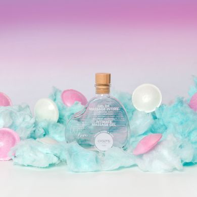 Разогревающий съедобный массажный гель EXSENS With Love Cotton Candy, сладкая вата (50 мл) картинка