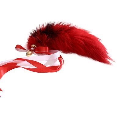 Анальна пробка з хвостом лисиці LOCKINK SEVANDA Red Vixen Set with Pear-shape Plug (діаметр 2,3 см) зображення