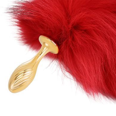 Анальна пробка з хвостом лисиці LOCKINK SEVANDA Red Vixen Set with Pear-shape Plug (діаметр 2,3 см) зображення