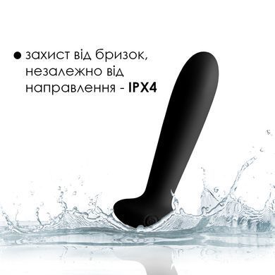Анальна вібропробка з підігрівом і пультом ДУ Svakom Primo Black (діаметр 2,3 см) зображення