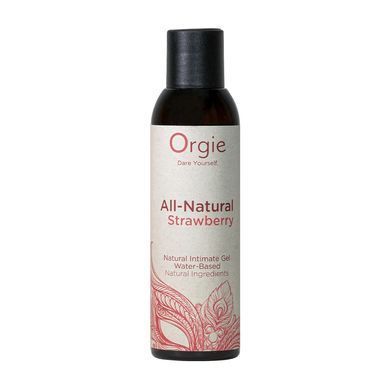 Съедобный лубрикант на водной основе Orgie All Natural Strawberry, клубника (150 мл) картинка