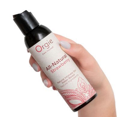 Съедобный лубрикант на водной основе Orgie All Natural Strawberry, клубника (150 мл) картинка