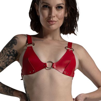 Ліф з натуральної шкіри Feral Feelings Bikini Top Red зображення