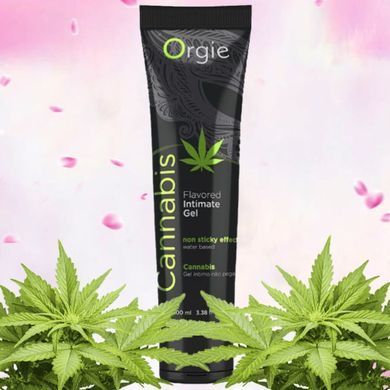 Їстівний лубрикант на водній основі Orgie Lube Tube Cannabis, насіння конопель (100 мл) зображення