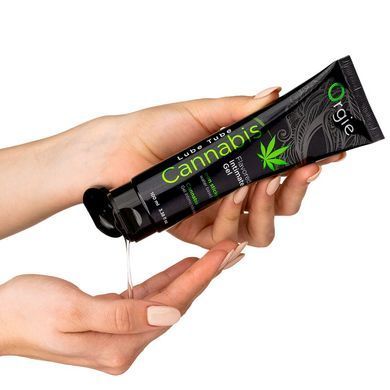 Їстівний лубрикант на водній основі Orgie Lube Tube Cannabis, насіння конопель (100 мл) зображення