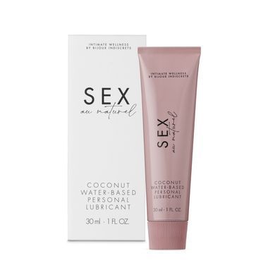Лубрикант на водній основі Bijoux Indiscrets Sex au Naturel Coconut кокос (30 мл) зображення
