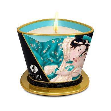 Масажна свічка з афродизіаками Shunga MASSAGE CANDLE Island Blossoms, квітковий аромат (170 мл) зображення