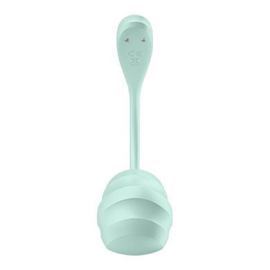 Смарт-віброяйце Satisfyer Smooth Petal Connect App Mint (діаметр 3,8 см) зображення
