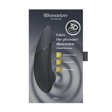 Вакуумний кліторальний стимулятор Womanizer Next Black зображення