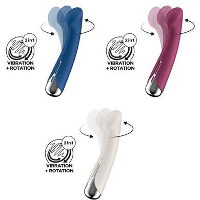 Вибратор для точки G с ротацией Satisfyer Spinning G-Spot 1 Blue (диаметр 3,5 см) картинка