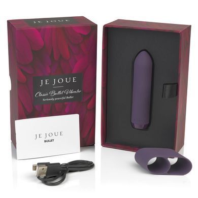 Вибропуля клиторальная Je Joue Classic Bullet Vibrator Purple (фиксация на палец) картинка