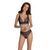 Комплект з ажурним декором: ліф та трусики Passion AMBERLY SET black, розмір L/XL зображення