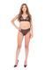 Комплект з ажурним декором: ліф та трусики Passion AMBERLY SET black, розмір L/XL картинка 7