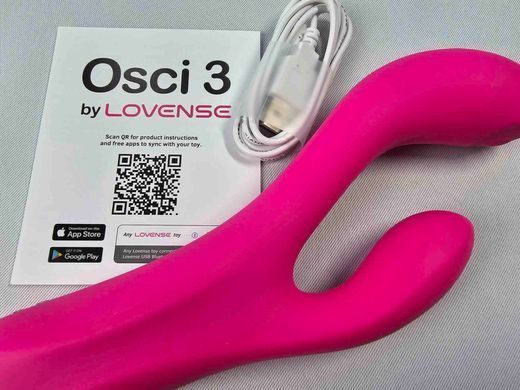 Осцилювальний смарт вібратор-кролик з підігрівом Lovense Osci 3 (діаметр 3,4 см) зображення