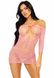 Прозрачное платье с сердечками Leg Avenue Heart net mini dress OS Pink картинка 4