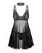 Невероятная рубашка с трусиками и чокерам Obsessive Donarella babydoll & thong, размер XS/S картинка 3