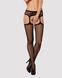 Сексуальні панчохи із поясом Obsessive Garter stockings S232, розмір S/M/L картинка 3