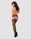 Сексуальні панчохи із поясом Obsessive Garter stockings S232, розмір S/M/L картинка 8