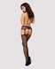 Сексуальные чулки с поясом Obsessive Garter stockings S232, размер S/M/L картинка 8