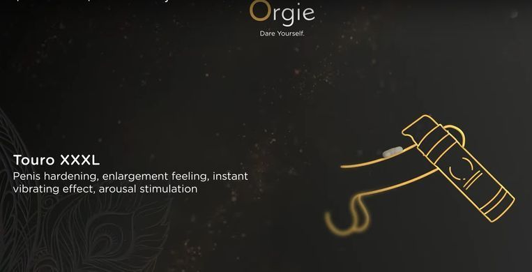Крем для усиления эрекции с эффектом вибрации Orgie Touro XXXL Power Cream (15 мл) картинка