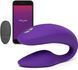 Смарт-вібратор для пар з пультом ДК We-Vibe SYNC 2 Purple (ширина 3,3 см) зображення