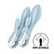 Вібратор-кролик надувний Satisfyer Air Pump Bunny 1 (діаметр 4 - 5,5 см) картинка 1
