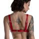 Ліф з натуральної шкіри Feral Feelings Bikini Top Red картинка 3